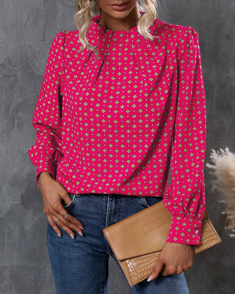 Bluzka w stylu i z nadrukami vintage