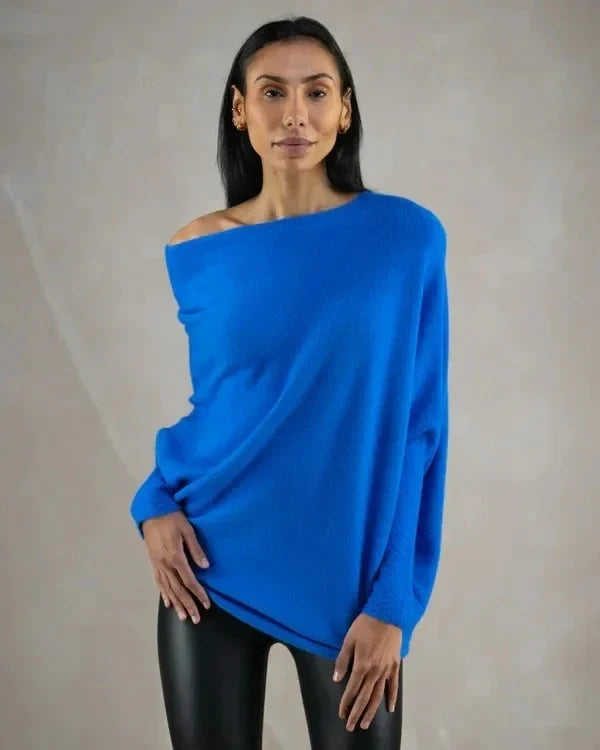 Amaris | Damski sweter oversize z kołnierzem typu golf