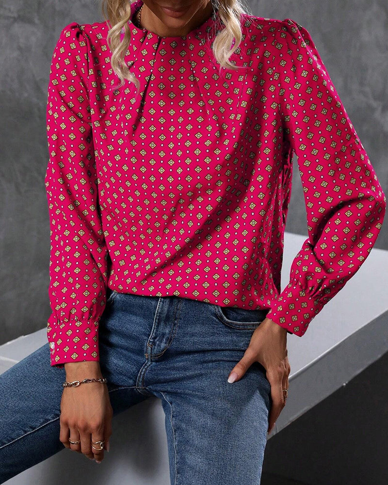 Bluzka w stylu i z nadrukami vintage