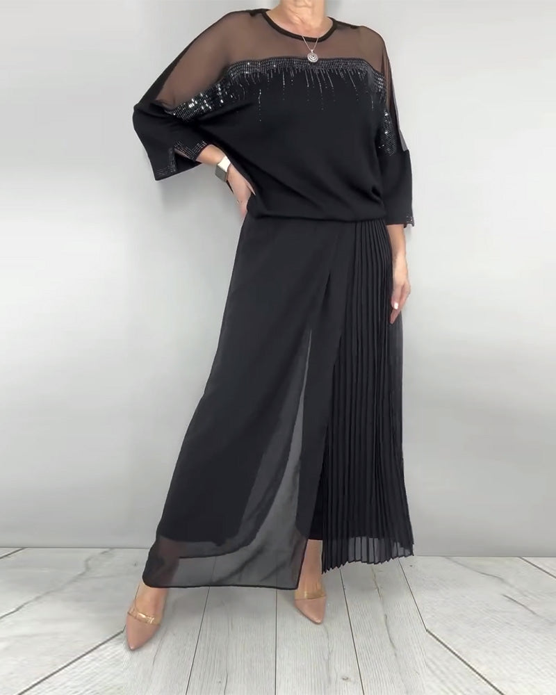 Blouse Maillage Éclaté Loose
