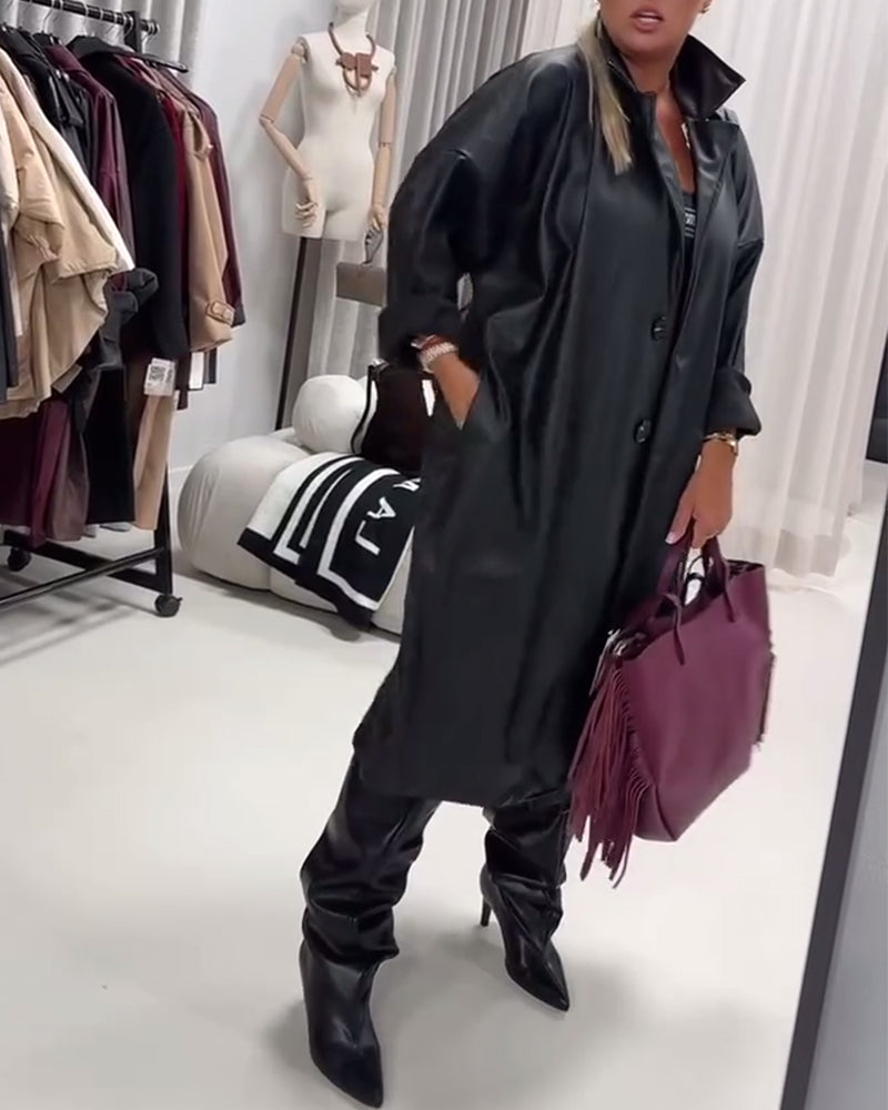 Płaszcz w stylu streetwear z klapami