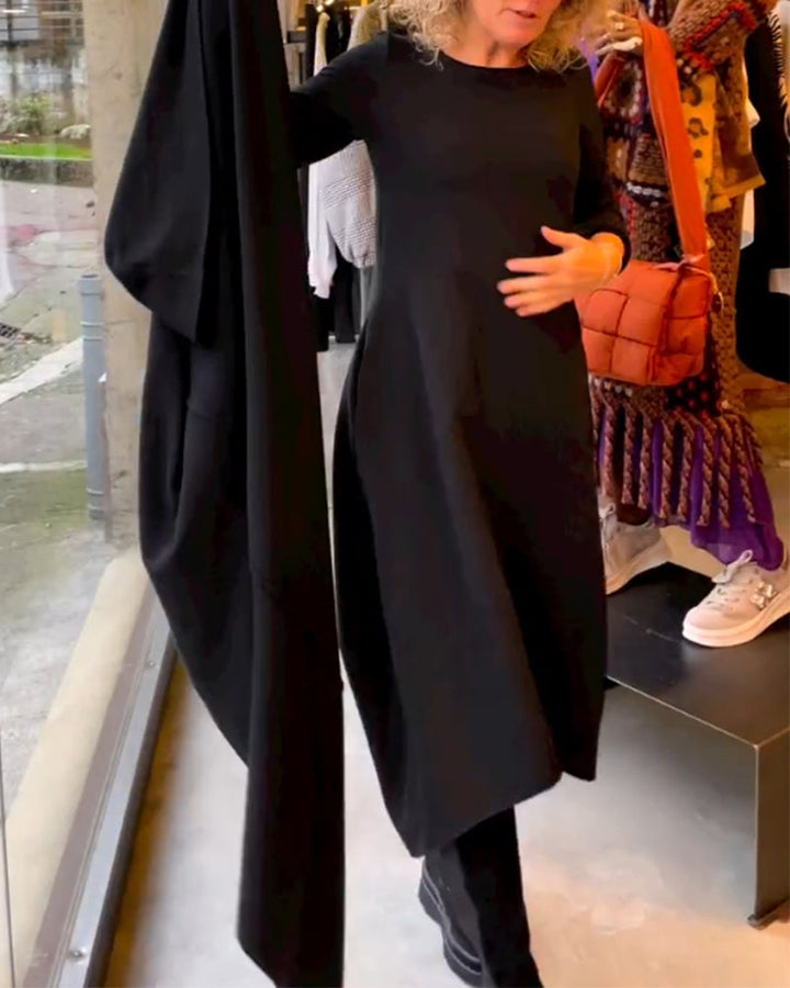 Elegancka jednokolorowa sukienka