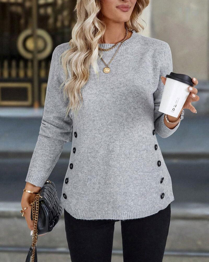 Pull À Enfiler Avec Boutons