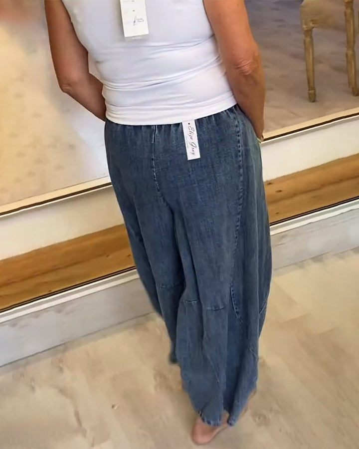 Jean Décontracté À Taille Élastique