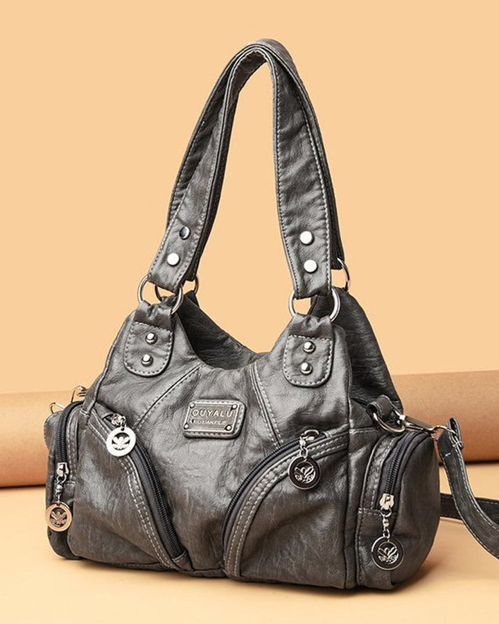 Skórzana torebka typu messenger w stylu vintage