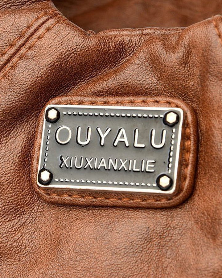 Skórzana torebka typu messenger w stylu vintage