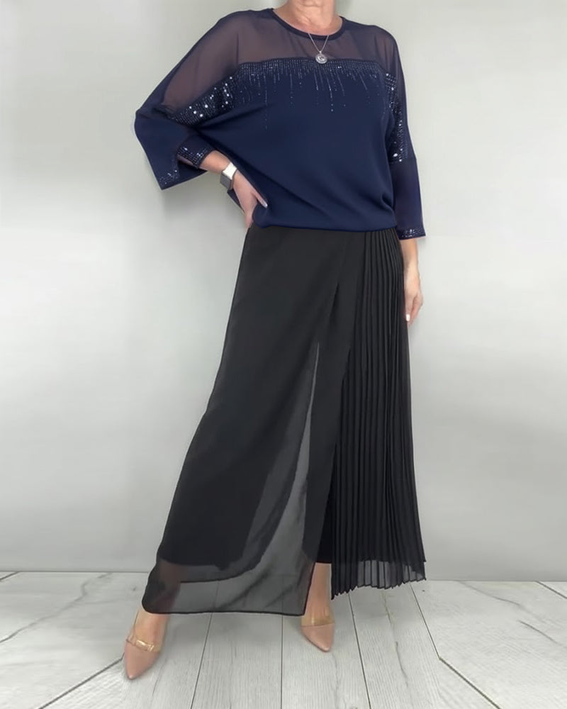 Blouse Maillage Éclaté Loose