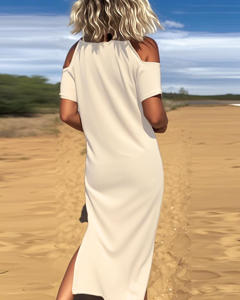 Robe Mode Décontractée Dénudée Slim
