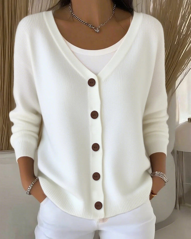 Pull Avec Uni Et Boutonnée Caractéristiques
