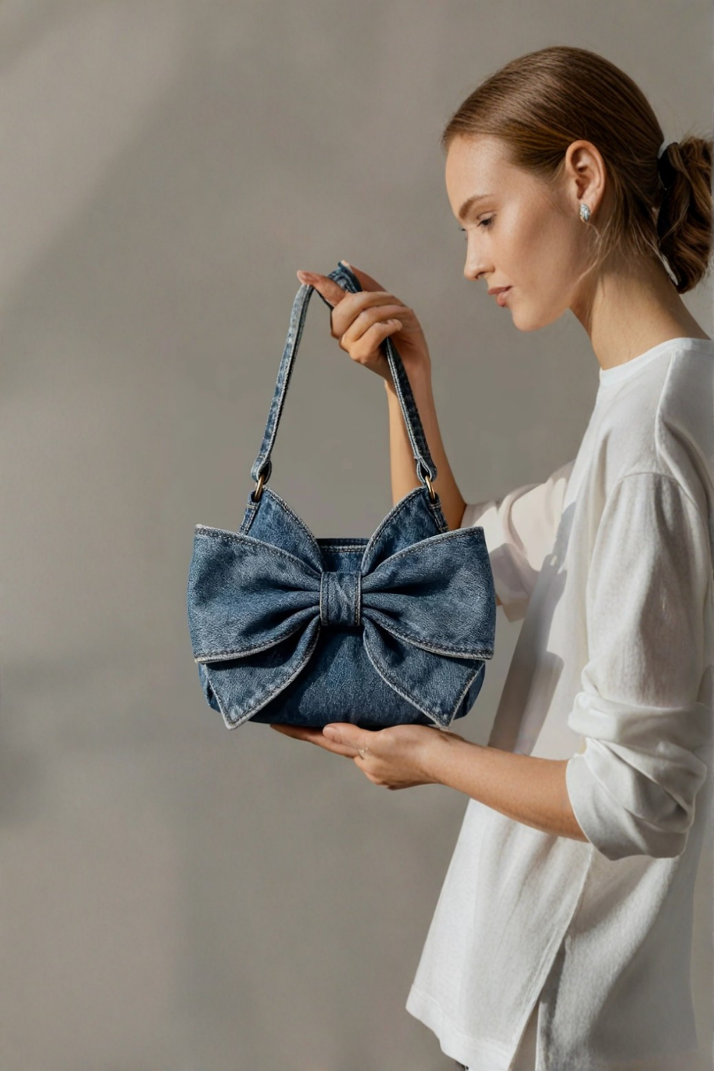 Agata - Torba Retro z Kokardą