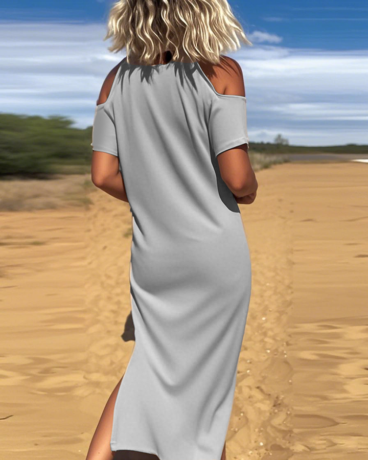 Robe Mode Décontractée Dénudée Slim