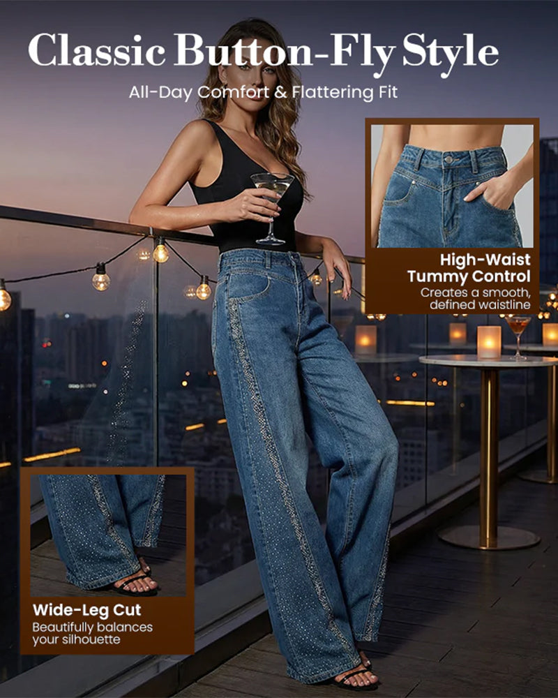 Jeans o kroju relaxed, sprane, z prostymi nogawkami