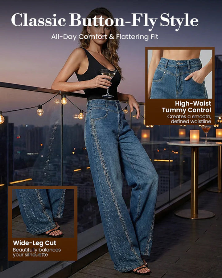 Jeans o kroju relaxed, sprane, z prostymi nogawkami