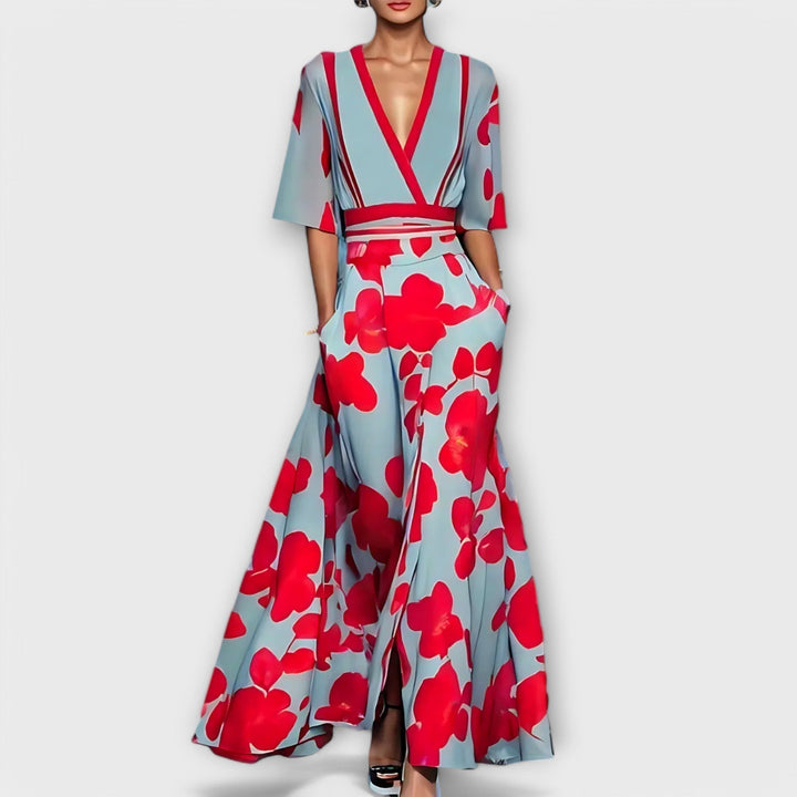 Elise - Elegancka sukienka w kwiaty
