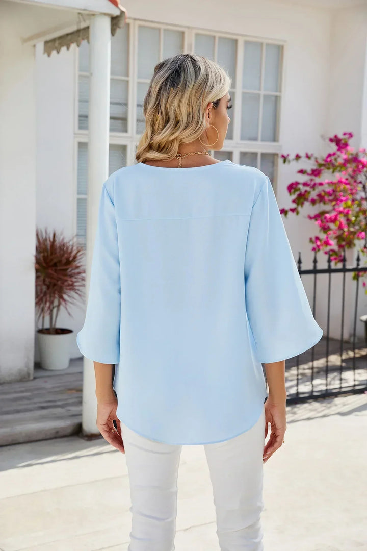 Arlet | Blouse Élégante et Douce à Col en V pour Femme