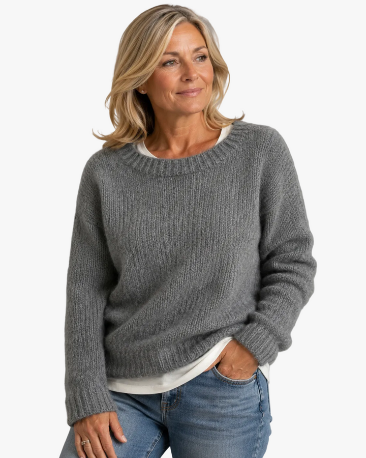SWETER DZIANINOWY VINTAGE FIONA