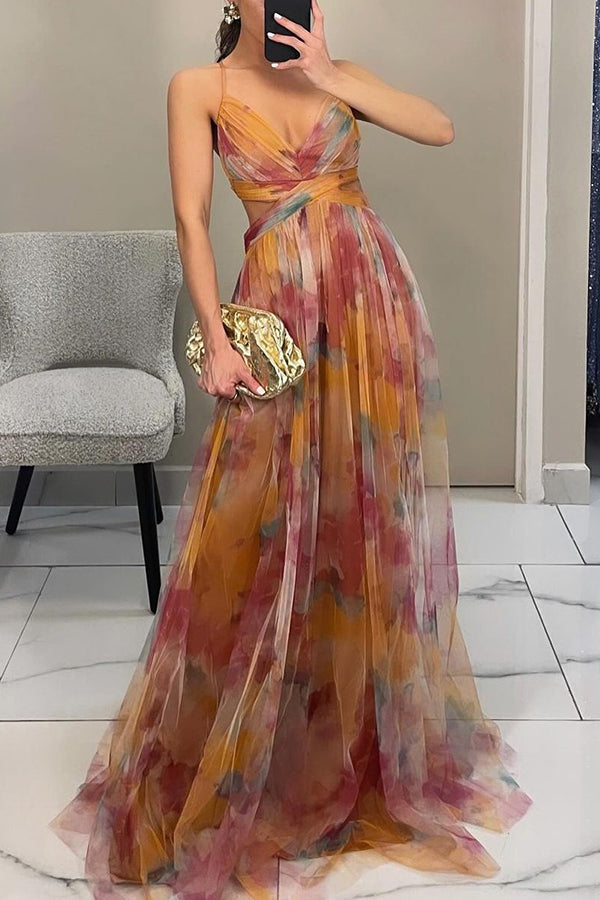 Robe d’été fluide à imprimé fleuri – silhouette féminine et légère