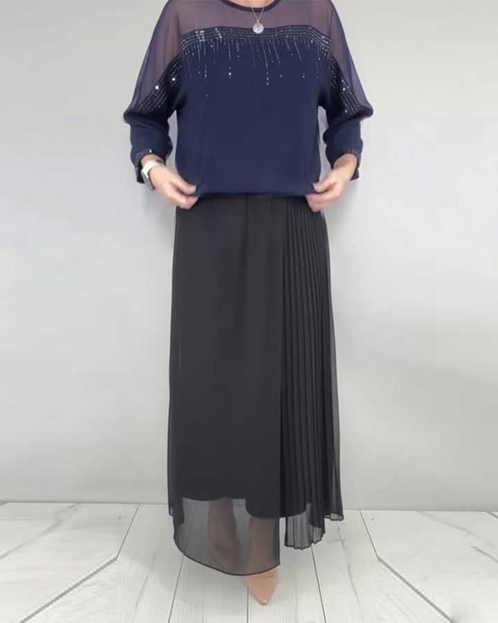 Blouse Maillage Éclaté Loose