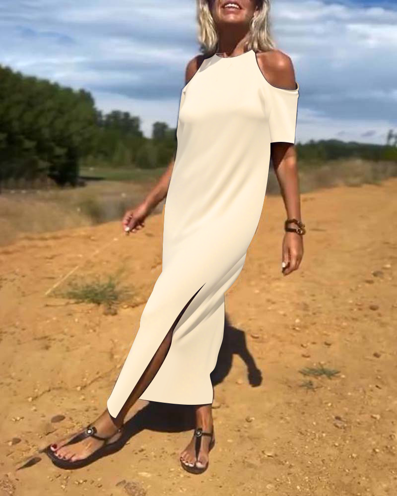 Robe Mode Décontractée Dénudée Slim