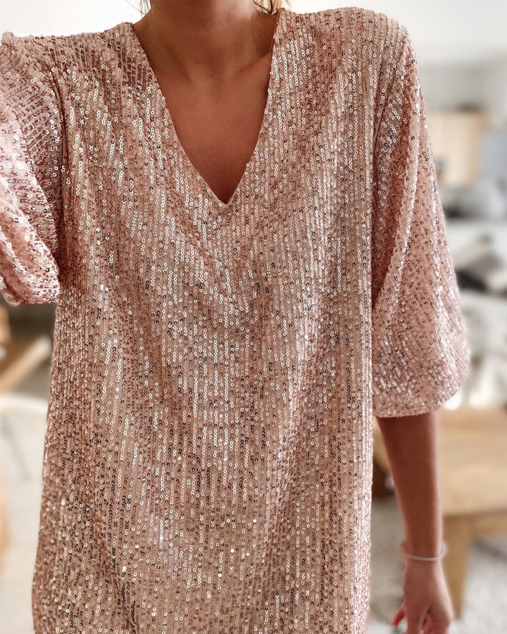 Robe de fête à col