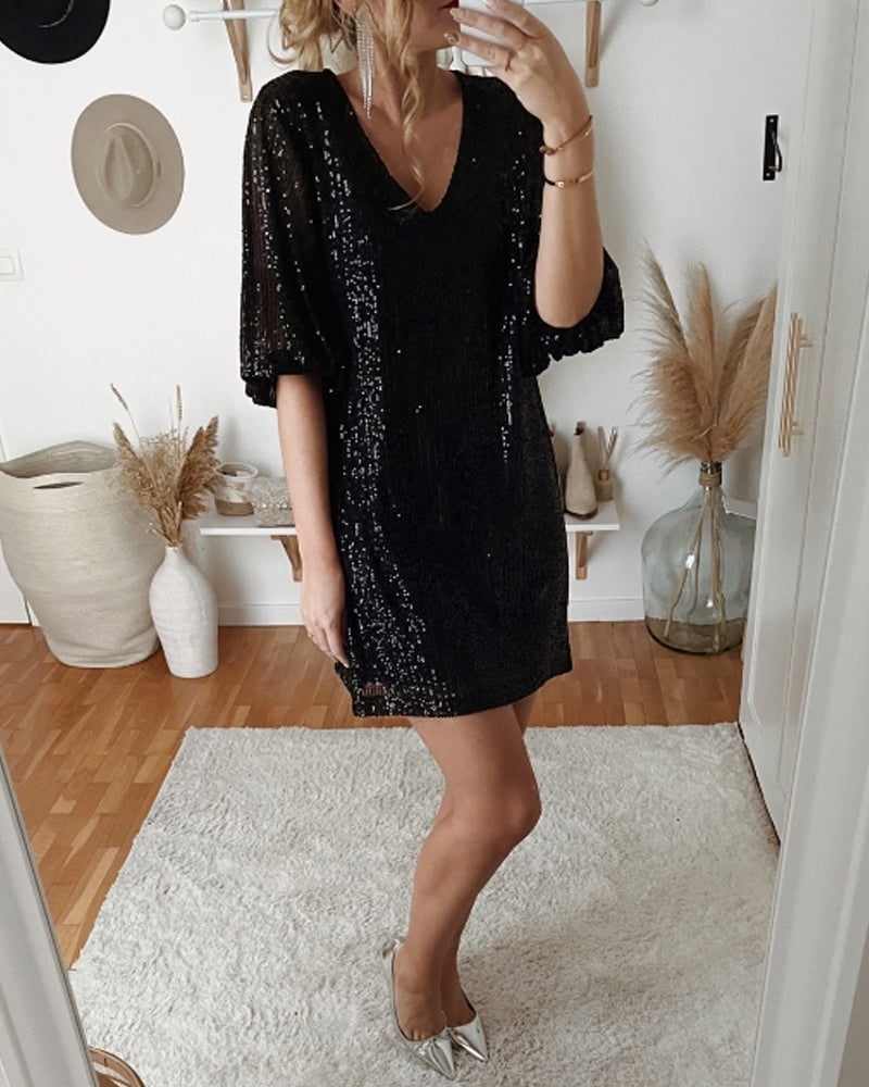 Robe de fête à col