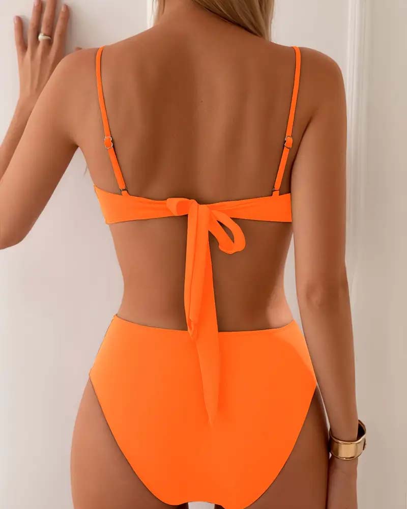 Krystyna - Seksowny Modny Dwuczęściowy Bikini