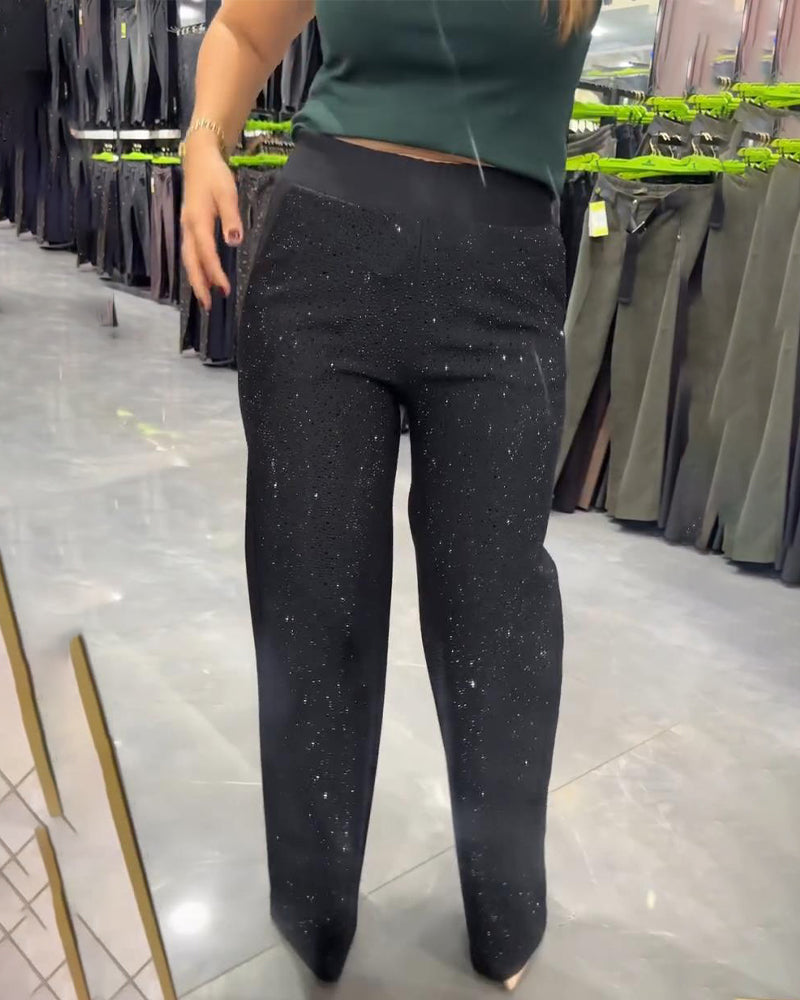 Pantalon Large Tendance Et Décontracté