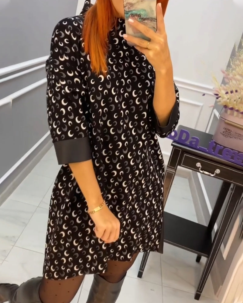 Robe papillon imprimée décontractée