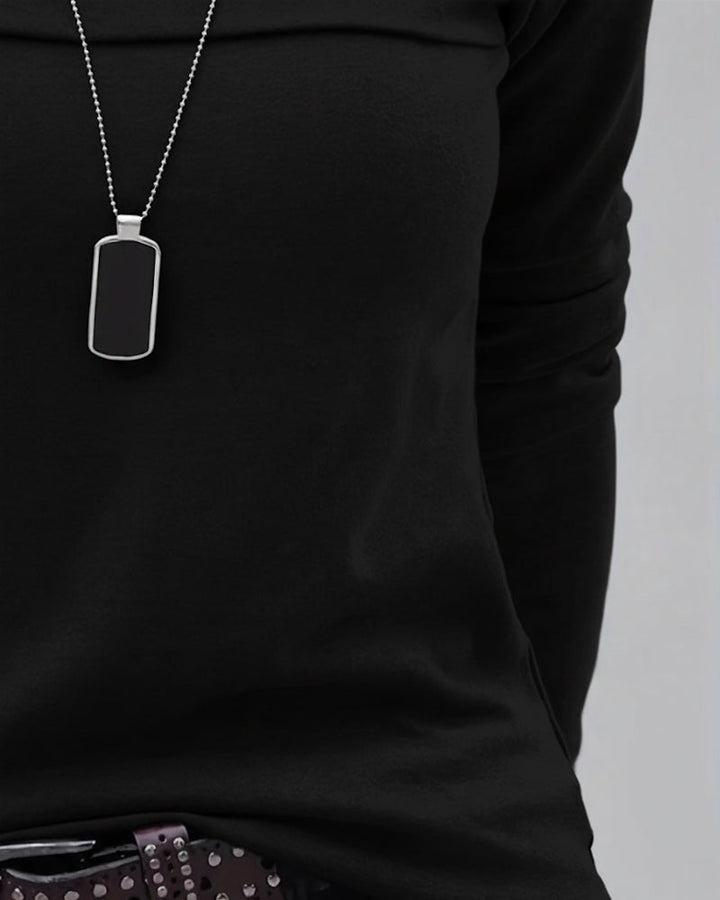 Bluzka slim fit z plisowanymi długimi rękawami