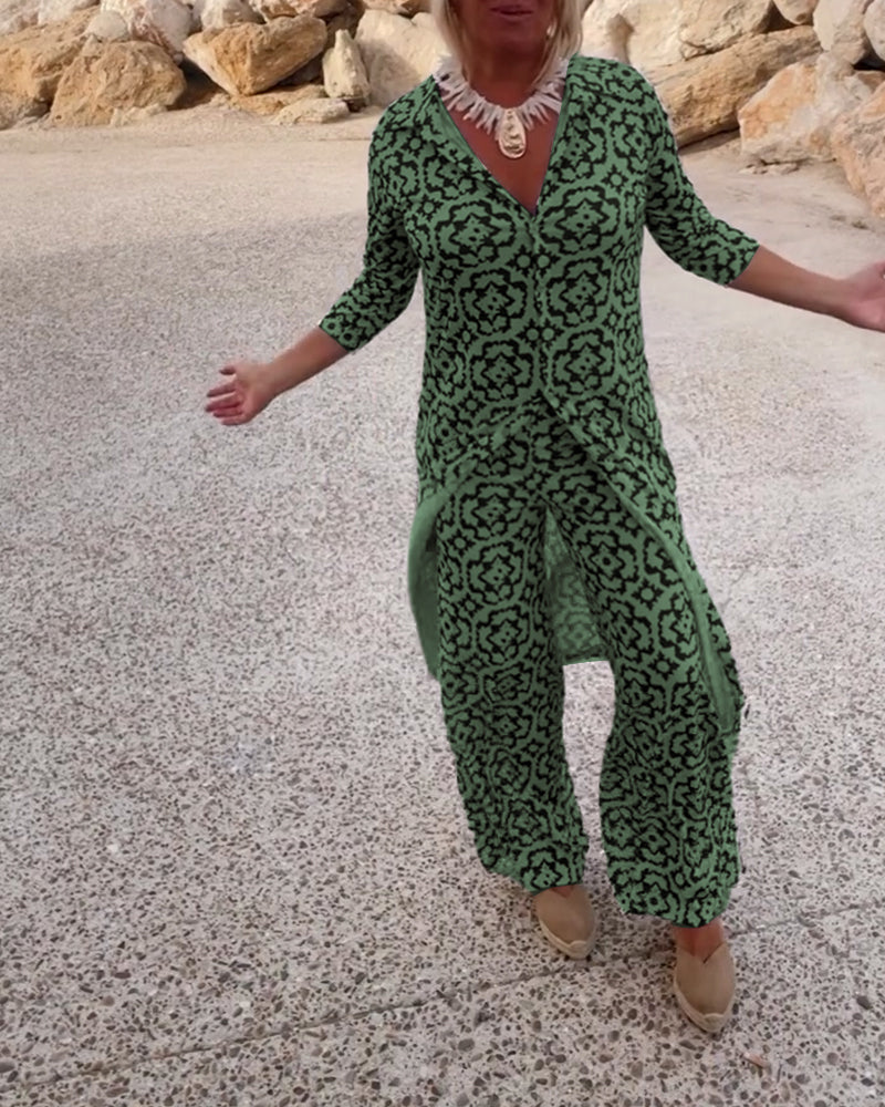 Zestaw broszek z nadrukiem w stylu vintage