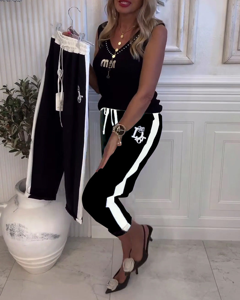 Spodnie typu slim fit z elastycznym ściągaczem