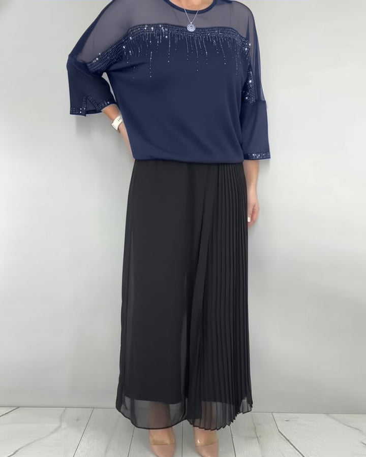Blouse Maillage Éclaté Loose