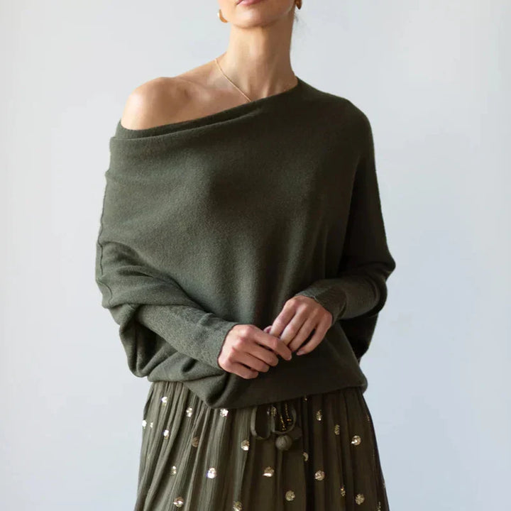 Amaris | Damski sweter oversize z kołnierzem typu golf