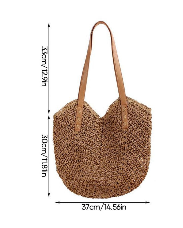 Sac fourre-tout en paille pour femme