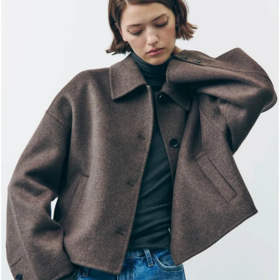 Catrin | Manteau boutonné oversize et chaud pour femme