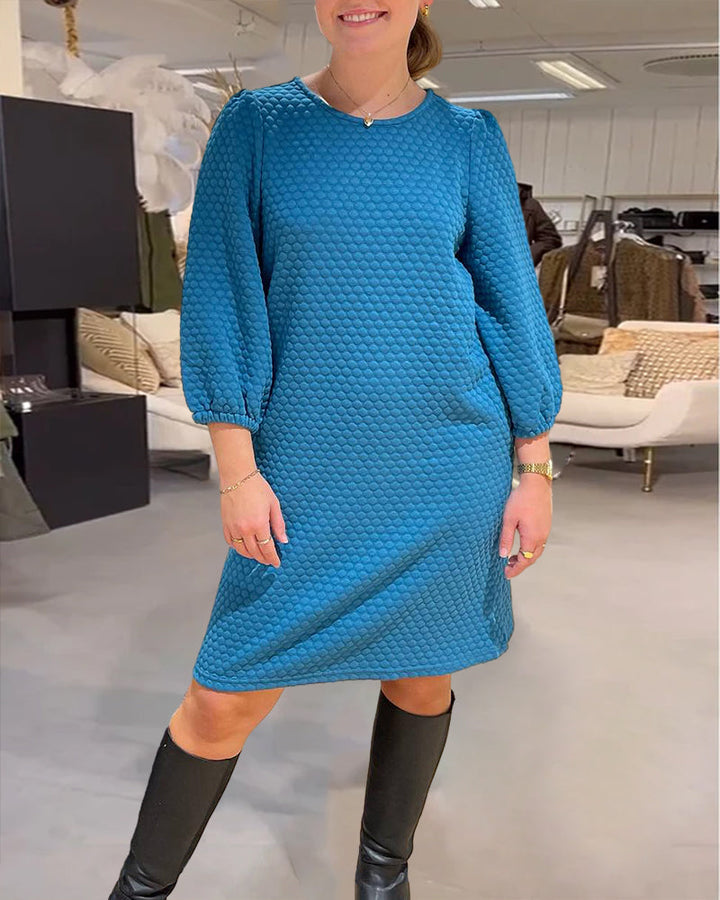 Robe élégante de couleur unie