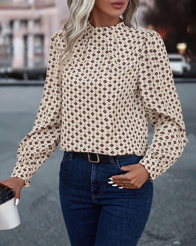 Bluzka w stylu i z nadrukami vintage