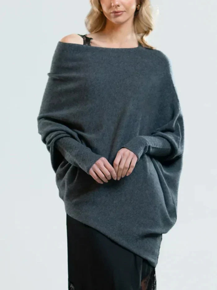 Amaris | Damski sweter oversize z kołnierzem typu golf