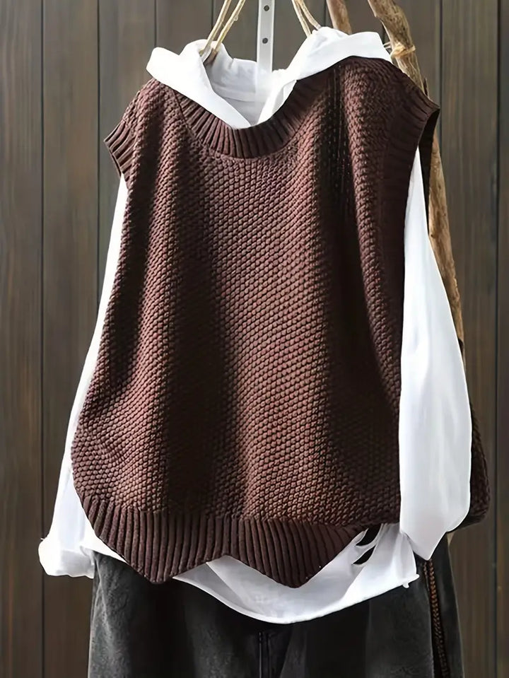 Lilith | Pull ras du cou sans manches pour femme