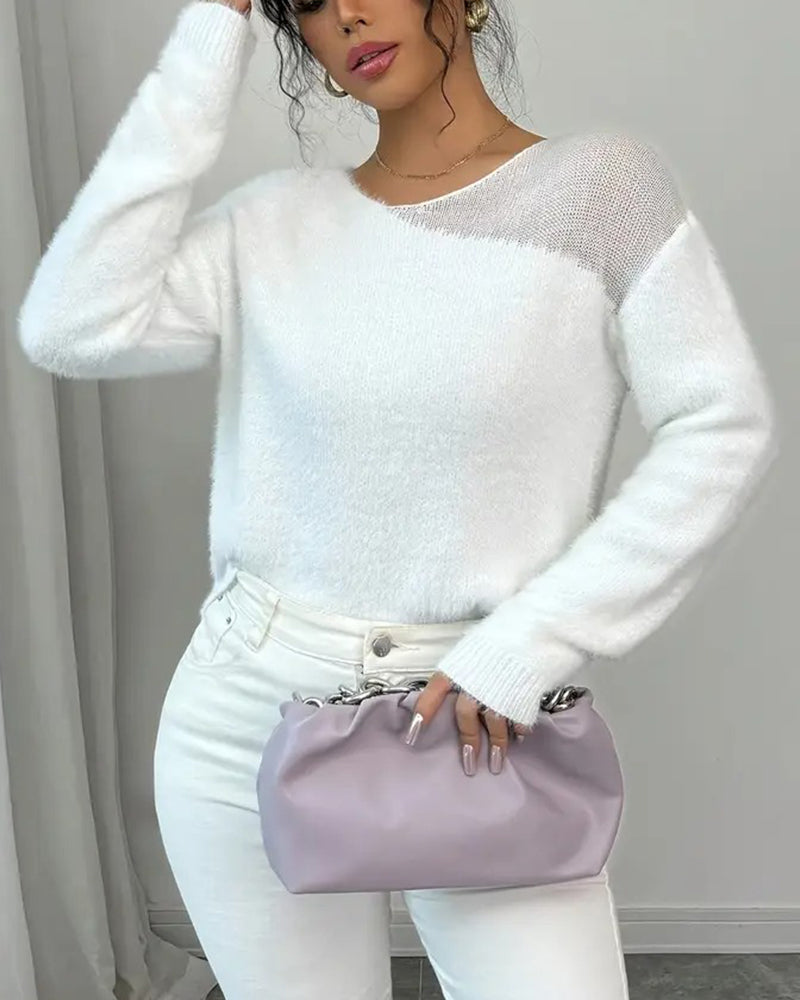 Pull à manches longues tendance