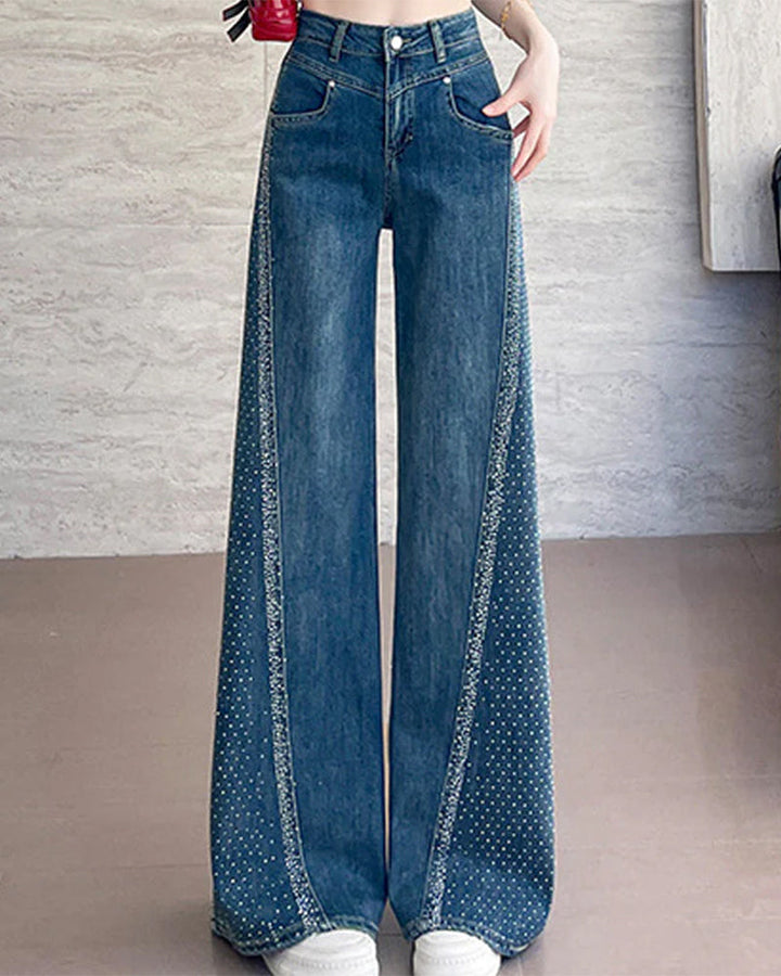 Jeans o kroju relaxed, sprane, z prostymi nogawkami