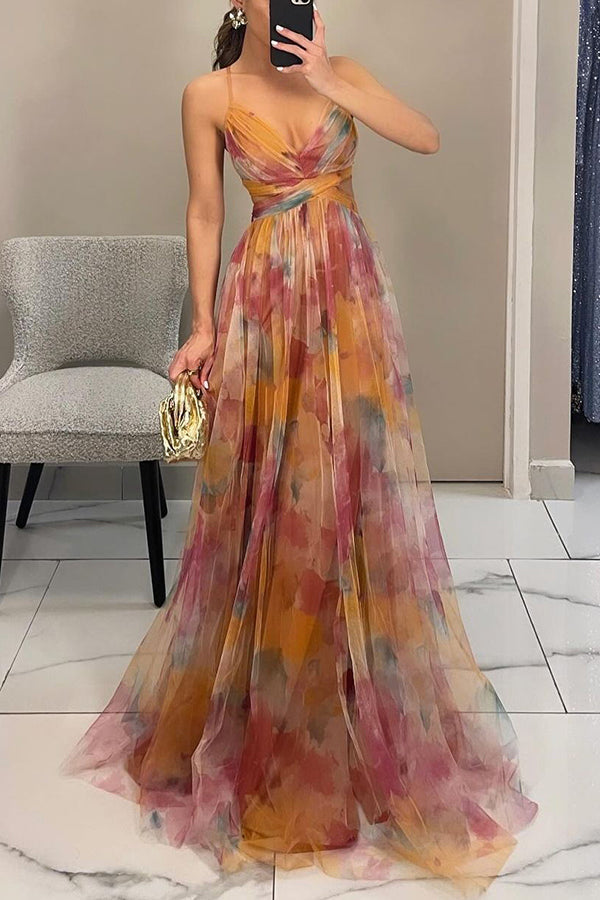 Robe d’été fluide à imprimé fleuri – silhouette féminine et légère