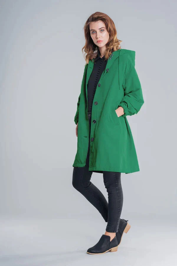 Lewis | Veste imperméable avec fermeture à boutons pour femme