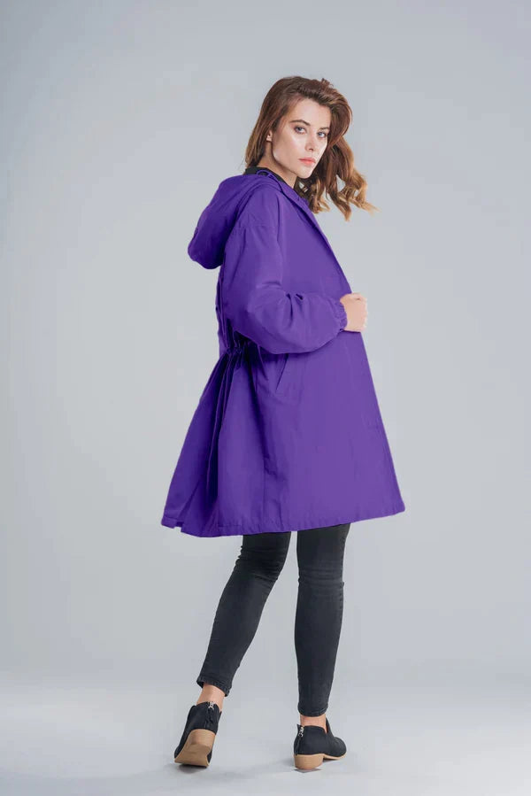 Lewis | Veste imperméable avec fermeture à boutons pour femme