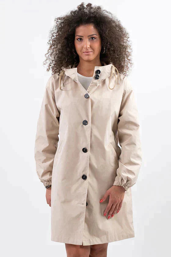 Lewis | Veste imperméable avec fermeture à boutons pour femme