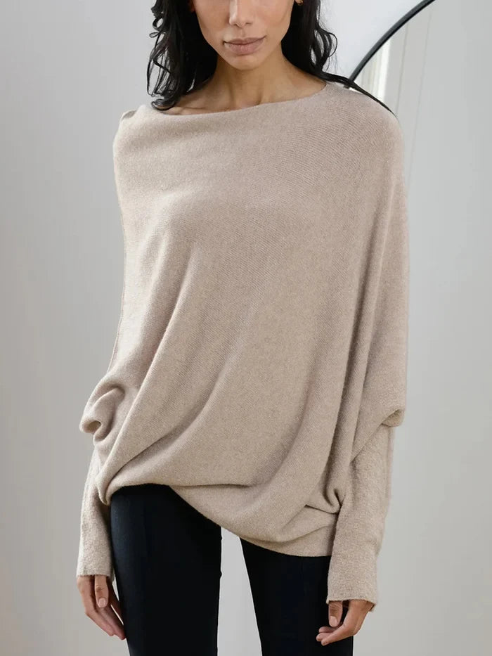 Amaris | Damski sweter oversize z kołnierzem typu golf