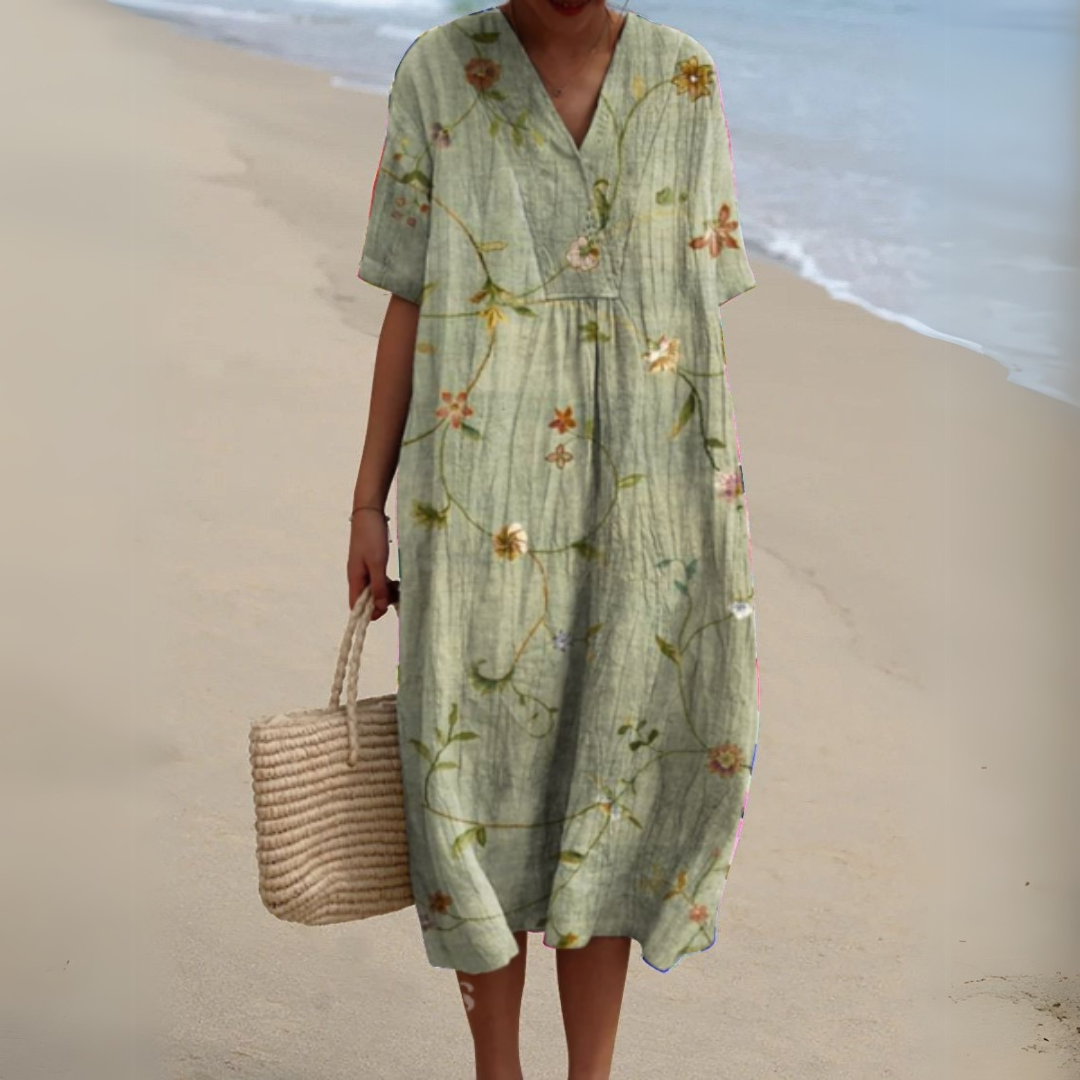 Audrey - Robe Fleurie Élégante
