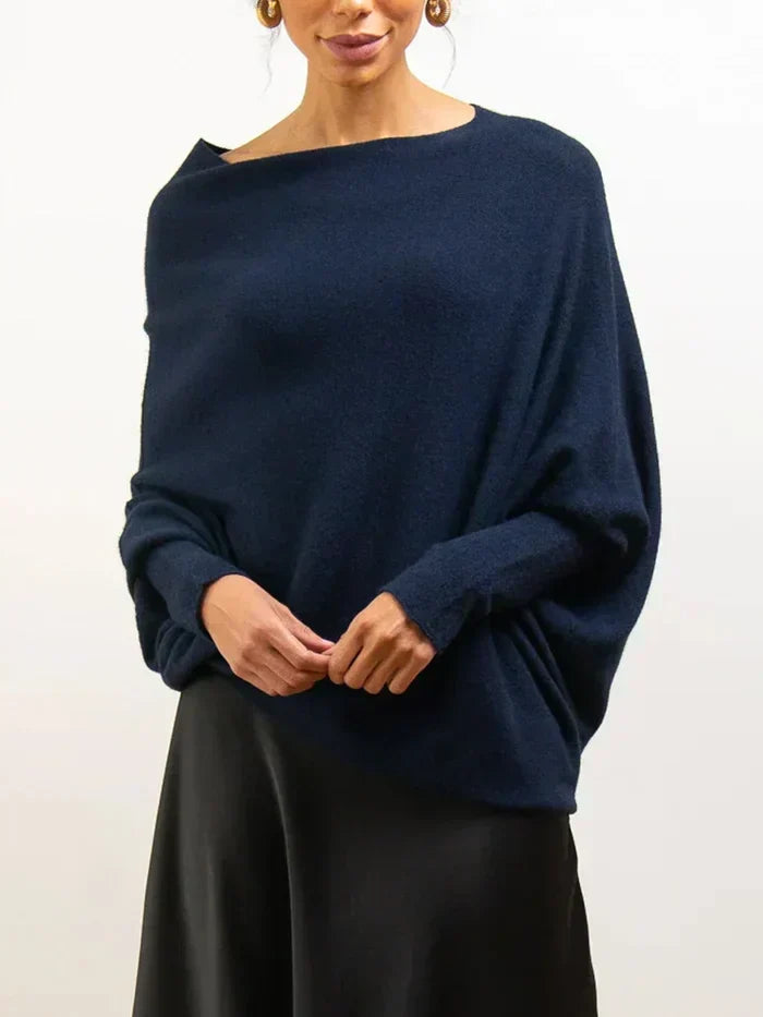Amaris | Damski sweter oversize z kołnierzem typu golf