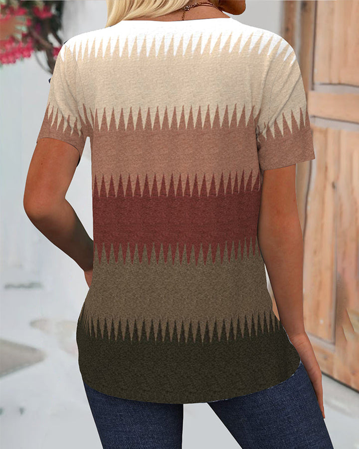 Elegancki, wygodny t-shirt z nadrukiem