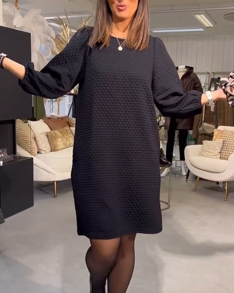 Robe élégante de couleur unie